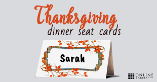 Place cards are a great way to welcome your guests to your event, as well as to direct them to their places or seats in the reception hall or go to download printable place cards template for word. Thanksgiving Place Cards Tutorial Free Printable