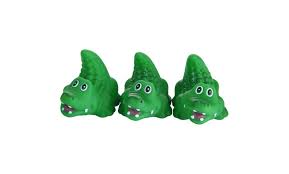 4pcs toys rubber crocodile family