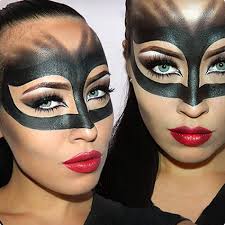 catwoman mask makeup look costume yeti