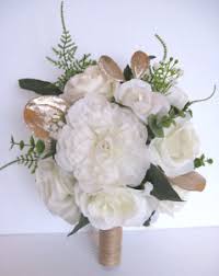 Maybe you would like to learn more about one of these? Wedding Bouquet 17 Piece Package Bridal Bouquet Set Silk Flower Cream Ivory Gold Ebay