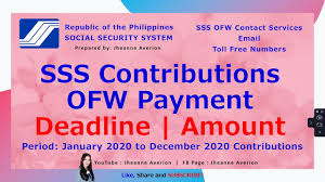 sss contributions ofw payment deadline