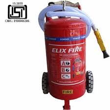 trolley mounted fire extinguisher