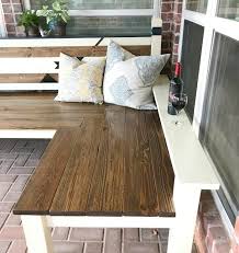 Diy Outdoor Corner Bench Build I Love