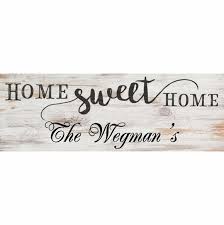 Home Sweet Home Wall Sign Personalized Gift