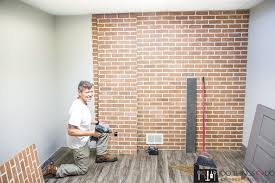 Brick paneling baseboards trim One Room Challenge Fall 2018