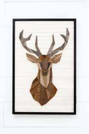Deer Head Wall Art Wood Wall Art