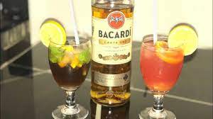 bacardi gold rum punch and dirty mojito