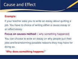 essay cause and effect Elev 