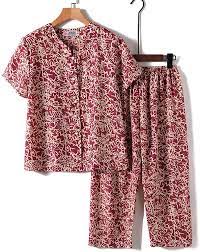 Amazon.com: Más el tamaño de la ropa de dormir de las mujeres pijamas  conjunto madre y abuela pijamas verano pijama Femme ropa para el hogar,  Grande : Ropa, Zapatos y Joyería