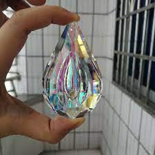 5pcs 76mm Ab Colorful Drop Crystal