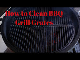 how to clean rusted bbq grill grates