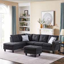 modern sectional sofa set with chaise