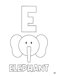 letter e coloring pages 15 free pages