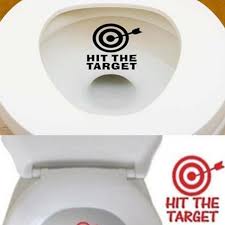 Hit The Target Toilet Stickers Wall