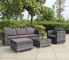 John lewis & partners johnlewis.com. Mixed Grey Rattan Garden Patio Furniture Set 4 Piece Set