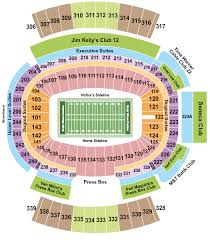 highmark stadium seating chart rows