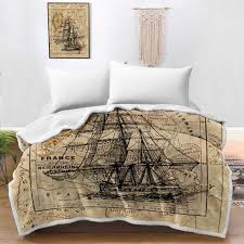 Nautical Bed Cover Ocean Blanket
