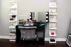 makeup room beauty room set up before