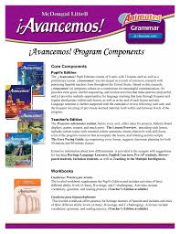 Cuaderno practica por niveles 2, revised (spanish edition) by mcdougal littel and a great selection of related books, art and collectibles available now at abebooks.com. Avancemos Program Components 1