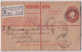 st 5d kgv 1937 registered letter