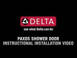 delta sliding shower door installation