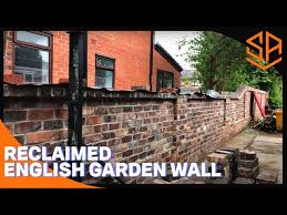 Reclaimed Brick Wall In English Garden