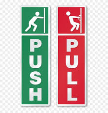 Push And Pull Stickers Hd Png