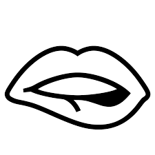 biting lip emoji lip bite emoji