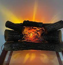 Electric Fireplace Antique Logs
