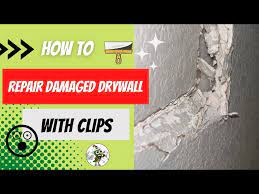 How To Repair Drywall Damage With Clips