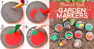 Painted Rock Garden Markers Add Some