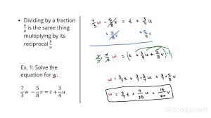 Linear Equation With Fractions