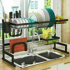 over sink dish drying rack drainer
