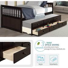 Rhomtree Trundle Bed Cabinet Murphy Beds