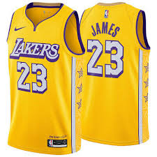 Los angeles lakers city edition courtside jacket. New Nike Lebron James Los Angeles Lakers 2019 20 Swingman Jersey City Edition Ebay