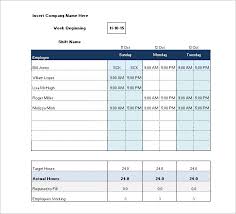 Shift Schedule Templates 12 Free Word Excel Pdf Format Download