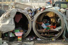 pipes in manila s sprawling slums