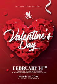 Valentines Day Flyer Template Valentines Day Poster