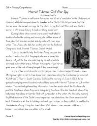 Free printable batman coloring pages. Reading Comprehension Worksheet Harriet Tubman Civil War Spy