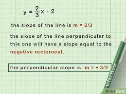 a perpendicular line given an equation