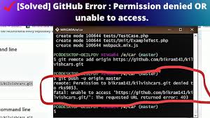 solved github error permission