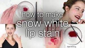 how to make diy snow white lip stain