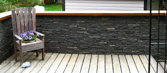 Half Wall Ideas With Artificial Stone