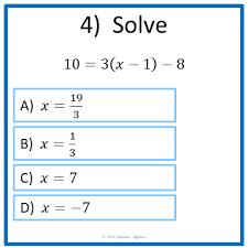 Solving Multi Step Equations Variables