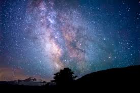 nature silhouette sky night star