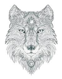 This site features numerous pr. Abstract Wolf Printable Coloring Pages Animal Coloring Pages Animal Coloring Books Mandala Coloring Pages