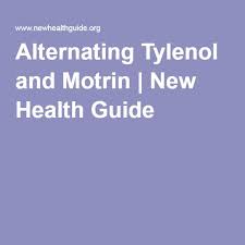 Alternating Tylenol And Motrin New Health Guide Baby