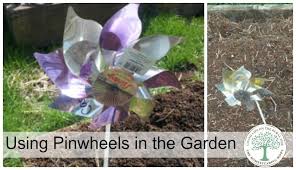 pinwheels as garden markers