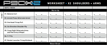 shoulders and arms comparison p90x and
