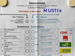 März 2021, findet die wahl zum 17. Landtagswahl Stimmzettel Erstmals In Farbe Shz De